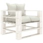 vidaXL 5-tlg. Garten-Lounge-Set Paletten mit Kissen in Beige Holz vidaXL 5-tlg. Garten-Lounge-Set Paletten mit Kissen in Beige Holz