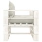 vidaXL 5-tlg. Garten-Lounge-Set Paletten mit Kissen in Beige Holz vidaXL 5-tlg. Garten-Lounge-Set Paletten mit Kissen in Beige Holz