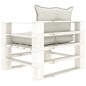vidaXL 5-tlg. Garten-Lounge-Set Paletten mit Kissen in Beige Holz vidaXL 5-tlg. Garten-Lounge-Set Paletten mit Kissen in Beige Holz
