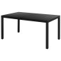 vidaXL 5-tlg. Garten-Essgruppe PVC Rattan Schwarz vidaXL 5-tlg. Garten-Essgruppe PVC Rattan Schwarz