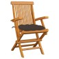 vidaXL Gartenstühle mit Taupe Kissen 6 Stk. Massivholz Teak vidaXL Gartenstühle mit Taupe Kissen 6 Stk. Massivholz Teak