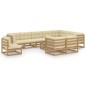 vidaXL 11-tlg. Garten-Lounge-Set mit Kissen Honigbraun Massivholz vidaXL 11-tlg. Garten-Lounge-Set mit Kissen Honigbraun Massivholz