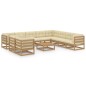 vidaXL 11-tlg. Garten-Lounge-Set mit Kissen Honigbraun Massivholz vidaXL 11-tlg. Garten-Lounge-Set mit Kissen Honigbraun Massivholz