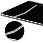 vidaXL Markise Manuell Einziehbar mit LED 600x300 cm Anthrazit vidaXL Markise Manuell Einziehbar mit LED 600x300 cm Anthrazit