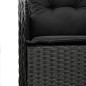 vidaXL 5-tlg. Garten-Essgruppe mit Kissen Schwarz Poly Rattan vidaXL 5-tlg. Garten-Essgruppe mit Kissen Schwarz Poly Rattan