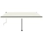 Gelenkarmmarkise Einziehbar mit LED 450x300 cm Creme Gelenkarmmarkise Einziehbar mit LED 450x300 cm Creme
