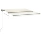 Gelenkarmmarkise Einziehbar mit LED 450x300 cm Creme Gelenkarmmarkise Einziehbar mit LED 450x300 cm Creme