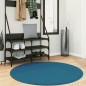 vidaXL Teppich OVIEDO Kurzflor Türkis Ø 120 cm vidaXL Teppich OVIEDO Kurzflor Türkis Ø 120 cm