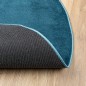 vidaXL Teppich OVIEDO Kurzflor Türkis Ø 120 cm vidaXL Teppich OVIEDO Kurzflor Türkis Ø 120 cm