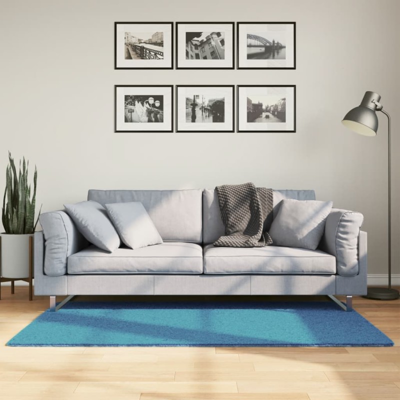 vidaXL Teppich OVIEDO Kurzflor Türkis 80x150 cm vidaXL Teppich OVIEDO Kurzflor Türkis 80x150 cm