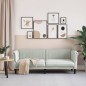 vidaXL Sofa 3-Sitzer Hellgrau Samt vidaXL Sofa 3-Sitzer Hellgrau Samt