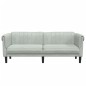 vidaXL Sofa 3-Sitzer Hellgrau Samt vidaXL Sofa 3-Sitzer Hellgrau Samt