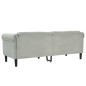 vidaXL Sofa 3-Sitzer Hellgrau Samt vidaXL Sofa 3-Sitzer Hellgrau Samt
