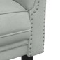 vidaXL Sofa 3-Sitzer Hellgrau Samt vidaXL Sofa 3-Sitzer Hellgrau Samt