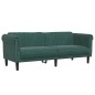 vidaXL Sofa 3-Sitzer Dunkelgrün Samt vidaXL Sofa 3-Sitzer Dunkelgrün Samt