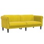 vidaXL Sofa 3-Sitzer Gelb Samt vidaXL Sofa 3-Sitzer Gelb Samt