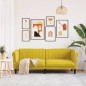vidaXL Sofa 3-Sitzer Gelb Samt vidaXL Sofa 3-Sitzer Gelb Samt