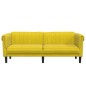 vidaXL Sofa 3-Sitzer Gelb Samt vidaXL Sofa 3-Sitzer Gelb Samt