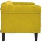 vidaXL Sofa 3-Sitzer Gelb Samt vidaXL Sofa 3-Sitzer Gelb Samt