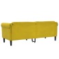 vidaXL Sofa 3-Sitzer Gelb Samt vidaXL Sofa 3-Sitzer Gelb Samt