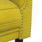 vidaXL Sofa 3-Sitzer Gelb Samt vidaXL Sofa 3-Sitzer Gelb Samt