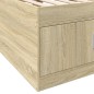 vidaXL Tagesbett mit Schubladen Sonoma-Eiche 100x200 cm Holzwerkstoff vidaXL Tagesbett mit Schubladen Sonoma-Eiche 100x200 cm Holzwerkstoff