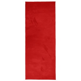 vidaXL Teppich OVIEDO Kurzflor Rot 80x200 cm