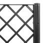 vidaXL Pflanzkübel mit Rankgitter Schwarz 160x40x142 cm PP vidaXL Pflanzkübel mit Rankgitter Schwarz 160x40x142 cm PP