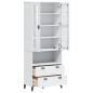 vidaXL Highboard VIKEN Weiß 80x40x200 cm Massivholz Kiefer vidaXL Highboard VIKEN Weiß 80x40x200 cm Massivholz Kiefer