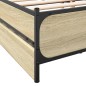 vidaXL Bettgestell mit Schubladen Sonoma-Eiche 120x200cm Holzwerkstoff vidaXL Bettgestell mit Schubladen Sonoma-Eiche 120x200cm Holzwerkstoff