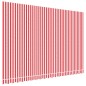 vidaXL Markisenbespannung Rot und Weiß Gestreift 4,5x3 m vidaXL Markisenbespannung Rot und Weiß Gestreift 4,5x3 m