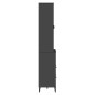 vidaXL Highboard VIKEN Anthrazit 80x40x200 cm Massivholz Kiefer vidaXL Highboard VIKEN Anthrazit 80x40x200 cm Massivholz Kiefer