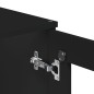 vidaXL Highboard VIKEN Schwarz 80x40x190 cm Massivholz Kiefer vidaXL Highboard VIKEN Schwarz 80x40x190 cm Massivholz Kiefer