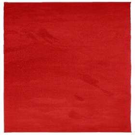 vidaXL Teppich OVIEDO Kurzflor Rot 160x160 cm