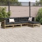 vidaXL 5-tlg. Garten-Sofagarnitur Kiefernholz Imprägniert vidaXL 5-tlg. Garten-Sofagarnitur Kiefernholz Imprägniert