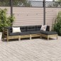 vidaXL 5-tlg. Garten-Sofagarnitur mit Kissen Kiefernholz Imprägniert vidaXL 5-tlg. Garten-Sofagarnitur mit Kissen Kiefernholz Imprägniert