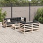 vidaXL 6-tlg. Garten-Sofagarnitur Massivholz Kiefer vidaXL 6-tlg. Garten-Sofagarnitur Massivholz Kiefer