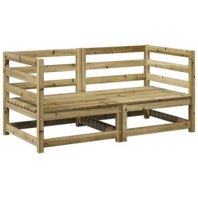 vidaXL 2-tlg. Garten-Sofagarnitur Kiefernholz Imprägniert