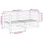 vidaXL 2-tlg. Garten-Sofagarnitur Wachsbraun Massivholz Kiefer vidaXL 2-tlg. Garten-Sofagarnitur Wachsbraun Massivholz Kiefer