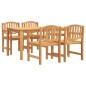 vidaXL 5-tlg. Garten-Essgruppe Massivholz Teak vidaXL 5-tlg. Garten-Essgruppe Massivholz Teak