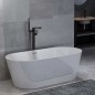 vidaXL Freistehende Badewanne und Wasserhahn 220 L 90 cm Schwarz vidaXL Freistehende Badewanne und Wasserhahn 220 L 90 cm Schwarz