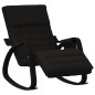 vidaXL Schaukelstuhl Schwarz Stoff vidaXL Schaukelstuhl Schwarz Stoff