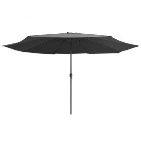 vidaXL Sonnenschirm mit Metall-Mast 390 cm Anthrazit