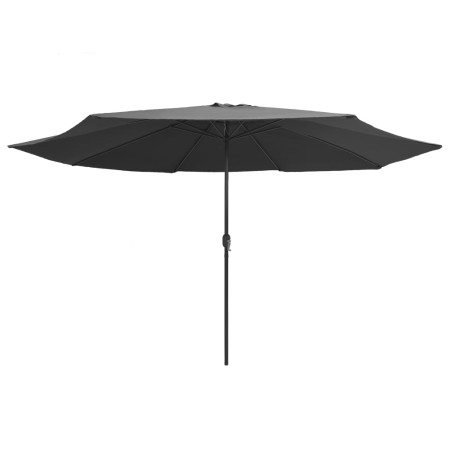 vidaXL Sonnenschirm mit Metall-Mast 390 cm Anthrazit