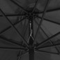 vidaXL Sonnenschirm mit Metall-Mast 390 cm Anthrazit vidaXL Sonnenschirm mit Metall-Mast 390 cm Anthrazit