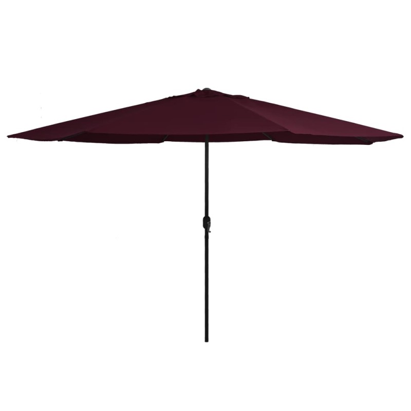 vidaXL Sonnenschirm mit Metall-Mast 390 cm Bordeauxrot vidaXL Sonnenschirm mit Metall-Mast 390 cm Bordeauxrot