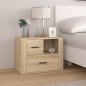 vidaXL Nachttisch Sonoma-Eiche 60x36x45 cm Holzwerkstoff vidaXL Nachttisch Sonoma-Eiche 60x36x45 cm Holzwerkstoff