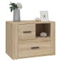vidaXL Nachttisch Sonoma-Eiche 60x36x45 cm Holzwerkstoff vidaXL Nachttisch Sonoma-Eiche 60x36x45 cm Holzwerkstoff