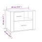 vidaXL Nachttisch Sonoma-Eiche 60x36x45 cm Holzwerkstoff vidaXL Nachttisch Sonoma-Eiche 60x36x45 cm Holzwerkstoff