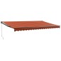 vidaXL Markise Einziehbar Orange und Braun 5x3 m Stoff und Aluminium vidaXL Markise Einziehbar Orange und Braun 5x3 m Stoff und Aluminium